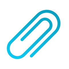 Obraz premium Vector icon representing a paperclip design in a modern style suitable for digital applications or graphic projects