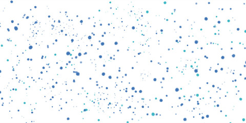 Vector abstract blue background frame of geometric shapes. Circular ornament. Pattern of dots, particles, molecules, fragments. Poster for technology, medicine, presentations, business.