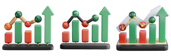Dynamic Bar Chart Illustrating Positive Growth Trends