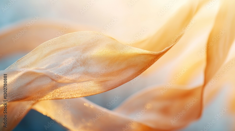 Wall mural soft flowing fabric dances gracefully in the air. its gentle hues create a calming atmosphere. perfe