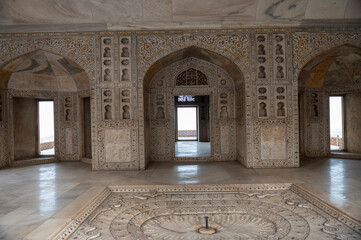 Agra , India - 2 January 2025  Inside view of the Musamman Burj also known as the Saman Burj or the...