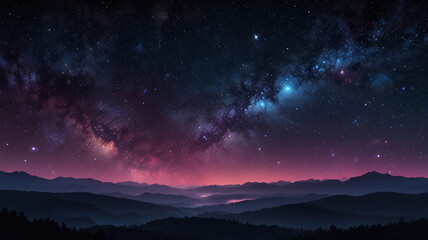 Naklejka premium northern lights at night