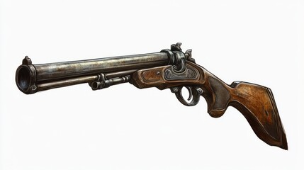 Generic Hunting Rifle View Colorful Traditional Easy