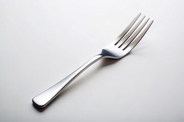 Symbolic Folding Fork: Forefinger Replacement on White Background - Stock Photo