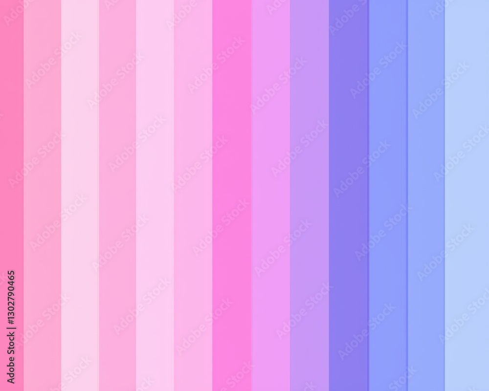 Poster a gradient of soft pink and blue vertical stripes, creating a calming and harmonious color transitio