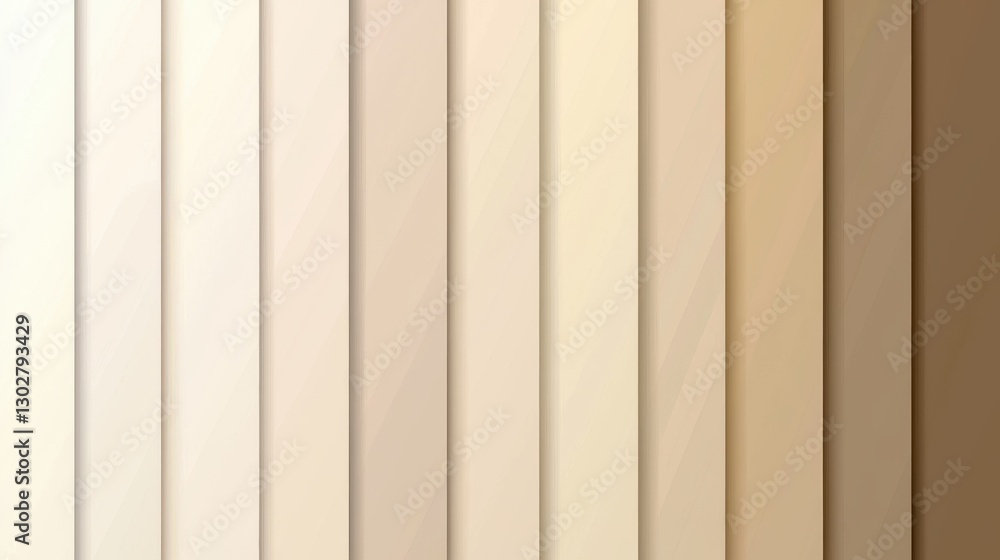 Poster various shades of beige arranged in vertical stripes create a modern and soothing visual display in 