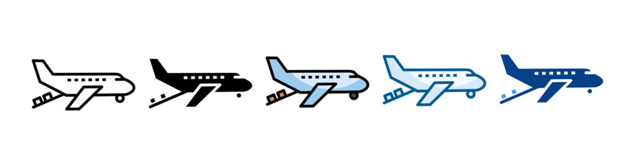 Cargo Planer Icon Set Multiple Style Collection