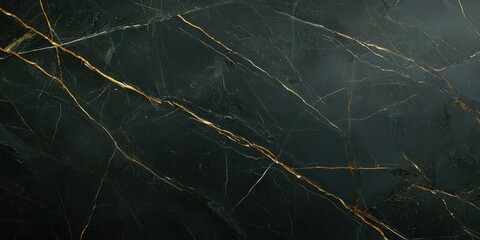 Gold Vein Lined Abstract Stone Surface with Dark Texture Patterning and Geological Formation