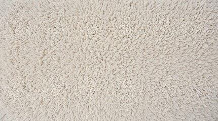 Fototapeta premium Soft Cream Loop Fur Texture, Dense Pile with Absorbent Synthetic Fiber Composition for Bath Mat