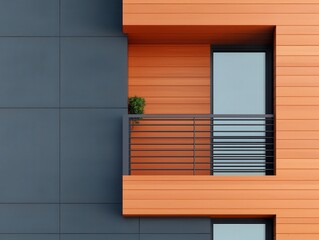 Fototapeta premium Luxury dormitory with private terraces and highend finishes, Real Estate Dormitory Architecture, exclusive academic housing