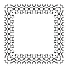 modern decorative frame, creative geometric pattern, ornament, vector design element