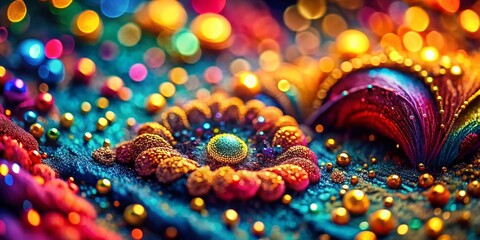 Vibrant Textured Surface: Close-up Abstract Colorful Background