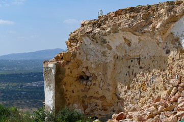 Ruines dans le village berbère de Takrouna en Tunisie