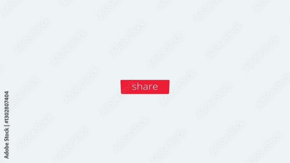Poster sharing made easy! a simple and modern animation of a hand clicking the 'share' button, symbolizing 