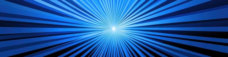 Dynamic Blue Starburst Frame. Striking Explosion Border with Copy Space for Creative Designs