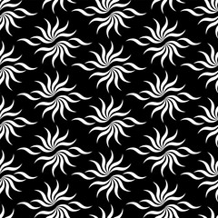 Abstract monochrome seamless pattern for wave line 1