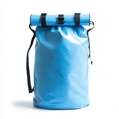 Light Blue Dry Bag with Roll Top Closure for Outdoor Activities and Water Protection Equipment