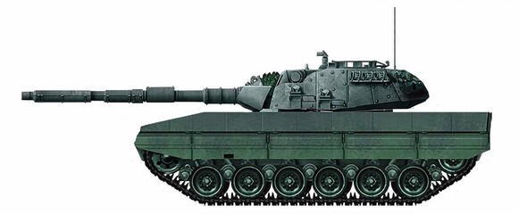 MBT concept based on the M60 tank chassis, using a turret from the Leopard 1 tank © Tikros