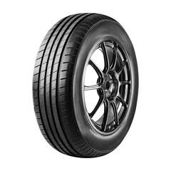 Car tire and wheel , Aluminum wheels , Alloy Wheel , side view isolated on white background.