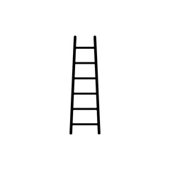 Black Ladder silhouette vector illustration on white background