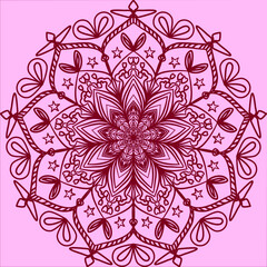 Black and White Decorative Madala Vector Art Graphic, Template, design, Background, Chakra, Vector, Art, illustration, Website Banner, Posters, 