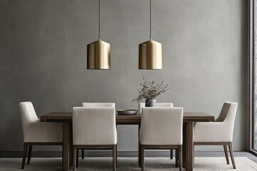 Cozy dining room featuring table and chairs set for a meal with warm lighting creating inviting atmosphere