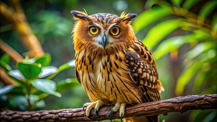 Buffy Fish Owl Photography: Candid Shots of Majestic Owls in Natural Habitat