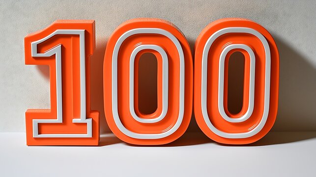 Bold 3D number 40% appearing to float against a bright white backdrop. Subtle shadows beneath create a sense of weightlessness and depth, giving the design a dynamic look.