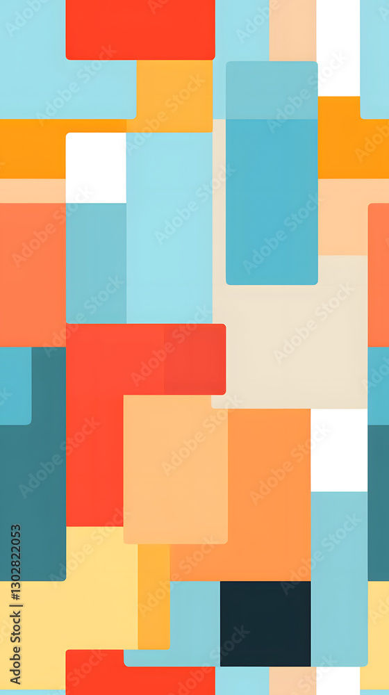Poster abstract blocks pattern geometric shapes design poster background