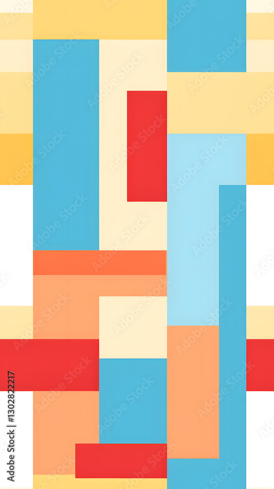 Poster abstract blocks pattern geometric shapes design poster background