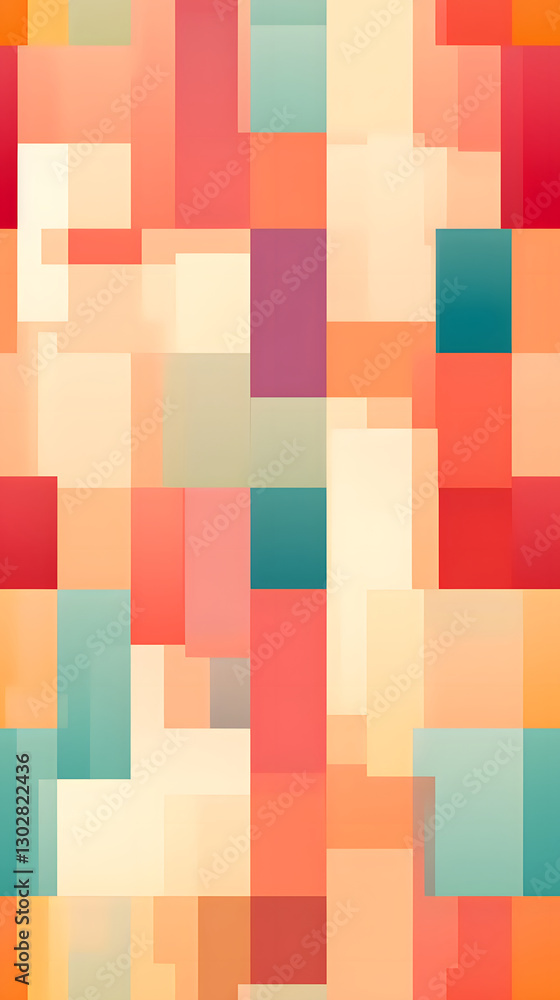 Poster abstract blocks pattern geometric shapes design poster background