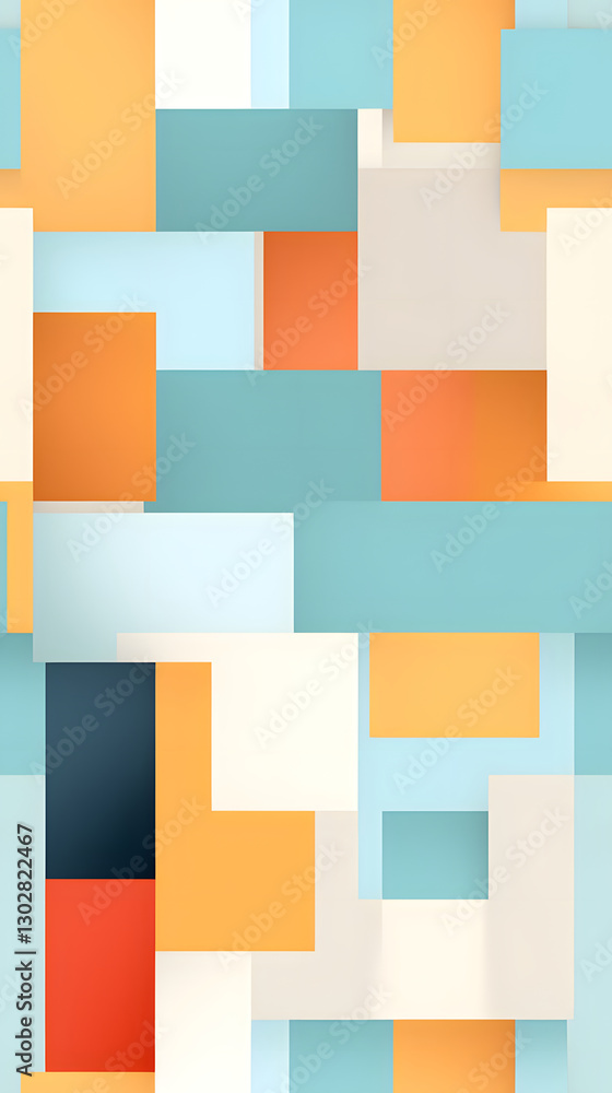 Poster abstract blocks pattern geometric shapes design poster background