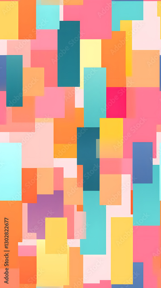 Poster abstract blocks pattern geometric shapes design poster background