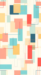 abstract blocks pattern geometric shapes design poster background