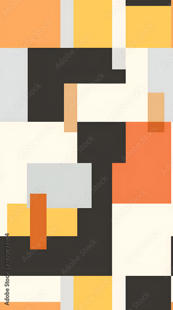 Poster abstract blocks pattern geometric shapes design poster background
