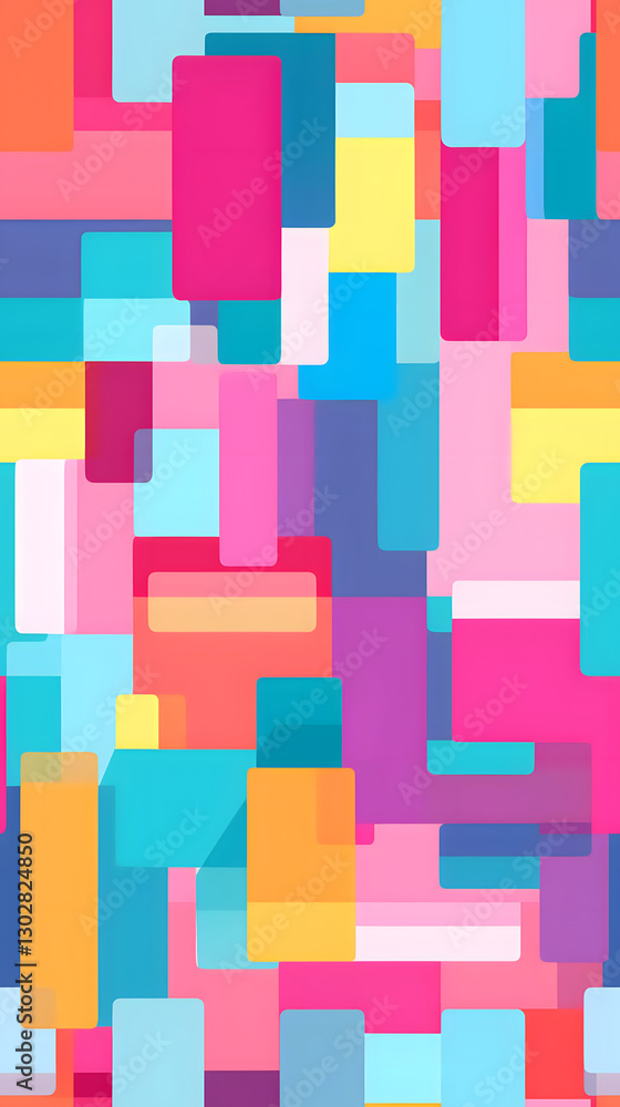 Poster abstract blocks pattern geometric shapes design poster background