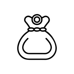 Obraz premium Simple and elegant vector icon of a coin purse suitable for various design projects and digital applications emphasizing budget management and finance