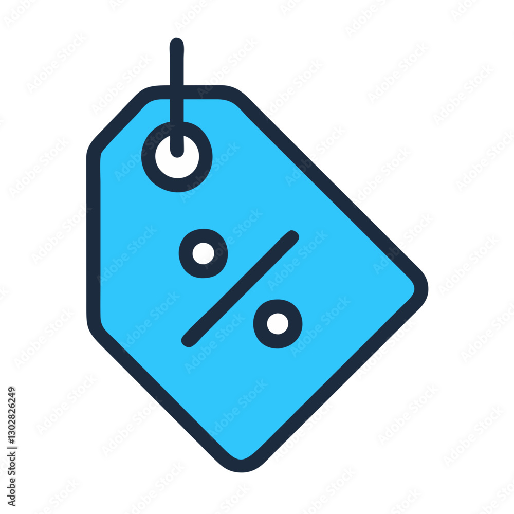 Poster discount tag icon vector design showcasing a modern and minimalist approach to signify savings and p
