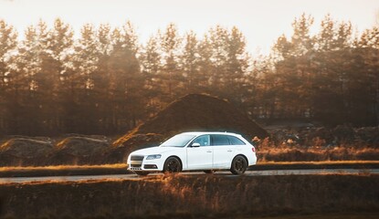 European sports car with modern design outdoors