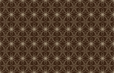 Aztec motifs vector seamless pattern design. Background illustration of a tribal pattern template element
