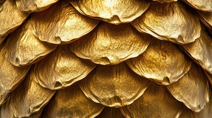 Fototapeta premium Metallic Pinecone Design
