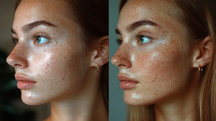 Before and After Portrait Images of Natural Beauty