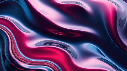 Obraz premium Smooth flowing abstract background with pink and blue waves for modern websites, creative projects, beauty product marketing, digital art, and elegant presentation backgrounds.