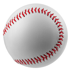 Baseball ball isolated on white background, full depth of field