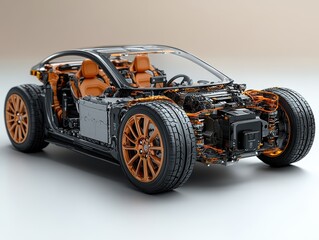 High-Fidelity Interactive Model of a Car