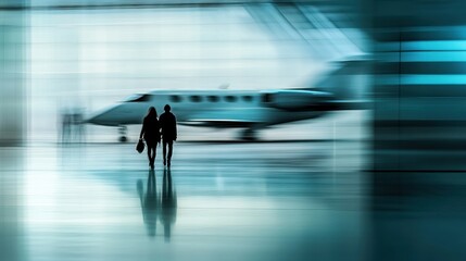 Pilot activities while inside and outside the aircraft monitor the condition of the aircraft before taking off and carrying out air travel with dynamic blur display