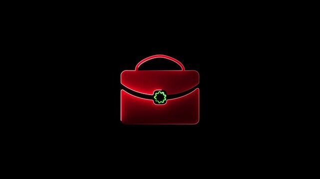 Corporate responsibility concept for integrity, neon glowing animation, accountability, teamwork, fair practices, and ethical standards in corporate environments.