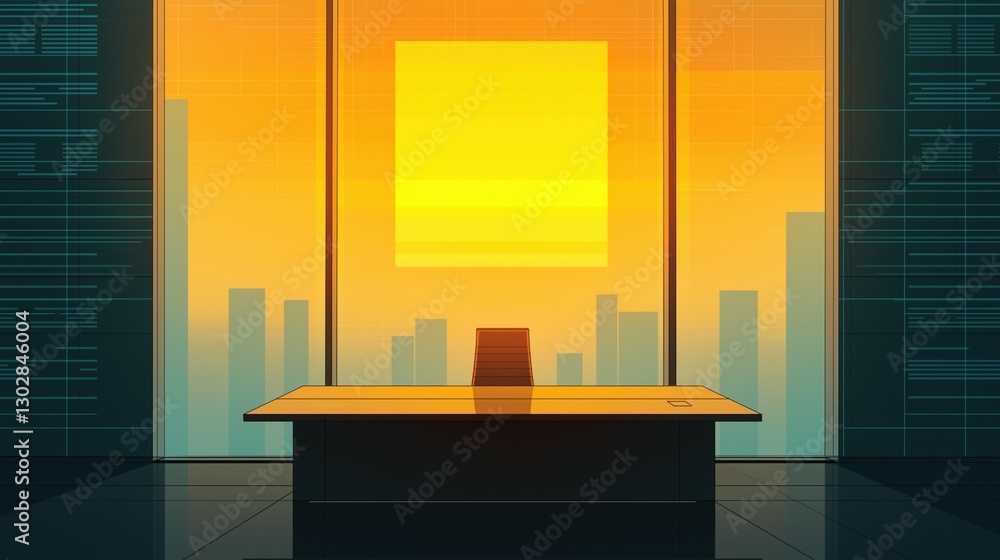 Poster ai-powered digital workspace with futuristic data analytics screens, symbolizing business transforma
