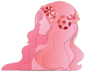 International Happy Women's Day Background Design, Icons, Calligraphy 