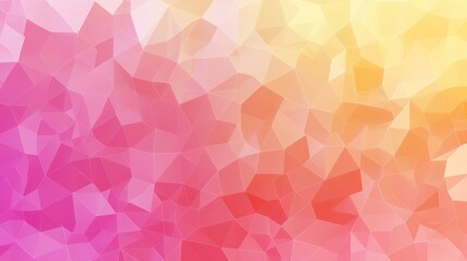 Obraz premium Abstract Polygon Pattern Gradient Background with Pink Orange and Yellow